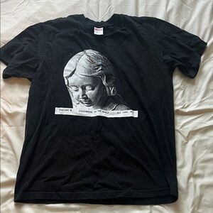Supreme Black Tee with Artistic Graphic